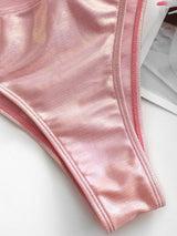 Bañador Entero Metallic Light Pink