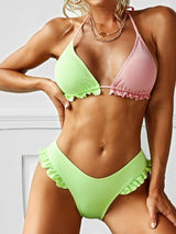 Bañador Bikini Neon Top Ajustable