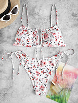 Bañador Bikini Estampado Con Flores