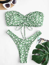 Bañador Bikini Light Green de Flores